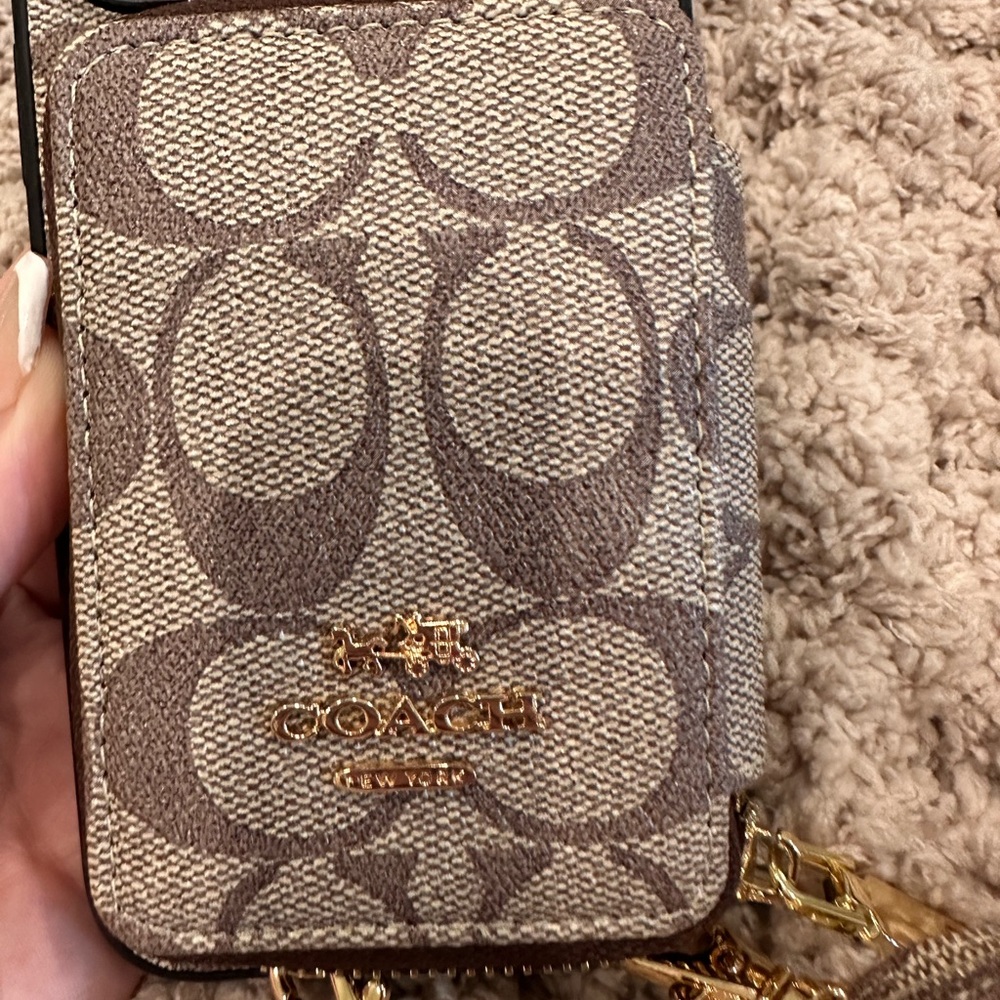 Coach Signature Beige Phone Case